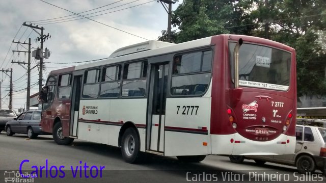 Viação Campo Belo 7 2777 na cidade de São Paulo, São Paulo, Brasil, por Carlos Vitor Pinheiro Salles. Número da foto: #2965676.