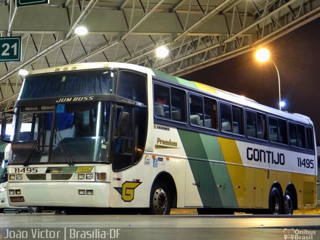 Empresa Gontijo de Transportes 11495 na cidade de Brasília, Distrito Federal, Brasil, por João Victor. Número da foto: #2967318.