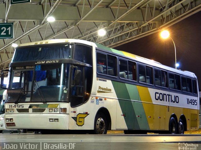 Empresa Gontijo de Transportes 11495 na cidade de Brasília, Distrito Federal, Brasil, por João Victor. ID da foto: 2967318.