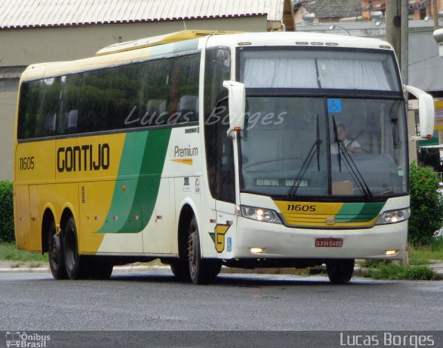 Empresa Gontijo de Transportes 11605 na cidade de Araxá, Minas Gerais, Brasil, por Lucas Borges . Número da foto: #2966128.