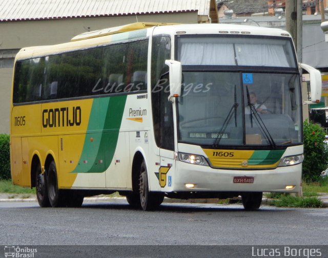 Empresa Gontijo de Transportes 11605 na cidade de Araxá, Minas Gerais, Brasil, por Lucas Borges . ID da foto: 2966128.