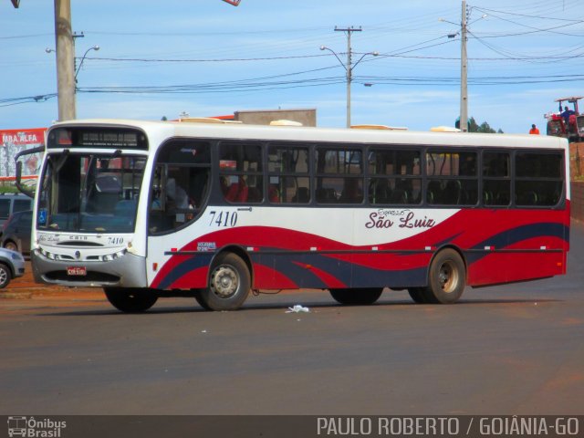 Expresso São Luiz 7410 na cidade de Rio Verde, Goiás, Brasil, por Paulo Roberto de Morais Amorim. Número da foto: #2968214.