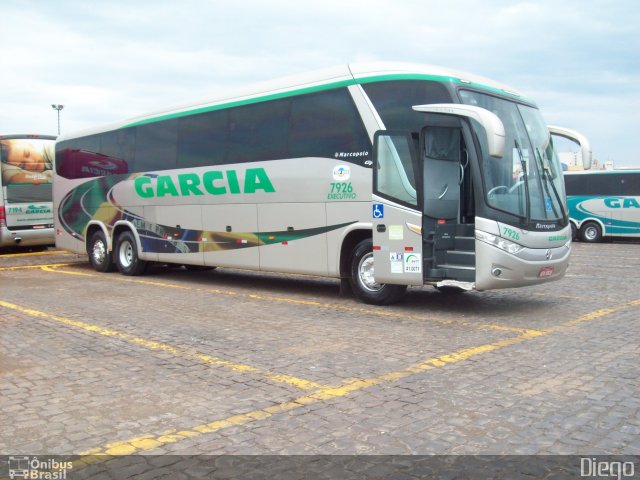 Viação Garcia 7926 na cidade de Londrina, Paraná, Brasil, por Diego Lopes. ID da foto: 2967952.