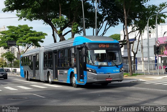 Viação Cidade Dutra 6 1743 na cidade de São Paulo, São Paulo, Brasil, por Johnny Ferreira. ID da foto: 2968746.