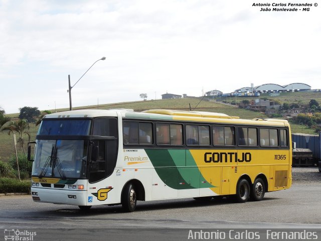 Empresa Gontijo de Transportes 11365 na cidade de João Monlevade, Minas Gerais, Brasil, por Antonio Carlos Fernandes. ID da foto: 2968304.