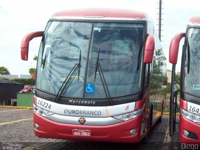 Viação Ouro Branco 16224 na cidade de Londrina, Paraná, Brasil, por Diego Lopes. Número da foto: #2968835.