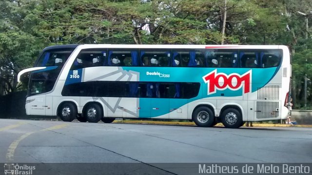 Auto Viação 1001 3100 na cidade de São Paulo, São Paulo, Brasil, por Matheus de Melo Bento. ID da foto: 2968100.