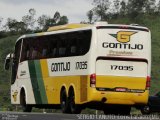 Empresa Gontijo de Transportes 17035 na cidade de Conselheiro Lafaiete, Minas Gerais, Brasil, por Sérgio Augusto Braga Canuto. ID da foto: :id.