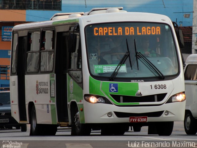 Transcooper > Norte Buss 1 6308 na cidade de São Paulo, São Paulo, Brasil, por Luiz Fernando Maximo. ID da foto: 2340691.