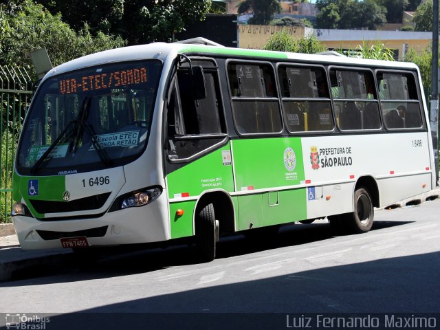 Transcooper > Norte Buss 1 6496 na cidade de São Paulo, São Paulo, Brasil, por Luiz Fernando Maximo. ID da foto: 2340696.