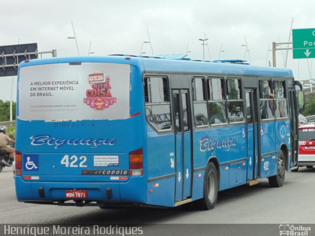 Biguaçu Transportes Coletivos Administração e Participação 422 na cidade de Florianópolis, Santa Catarina, Brasil, por Henrique Moreira Rodrigues. Número da foto: #2340723.