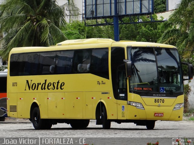 Viação Nordeste 8070 na cidade de Fortaleza, Ceará, Brasil, por João Victor. ID da foto: 2340263.