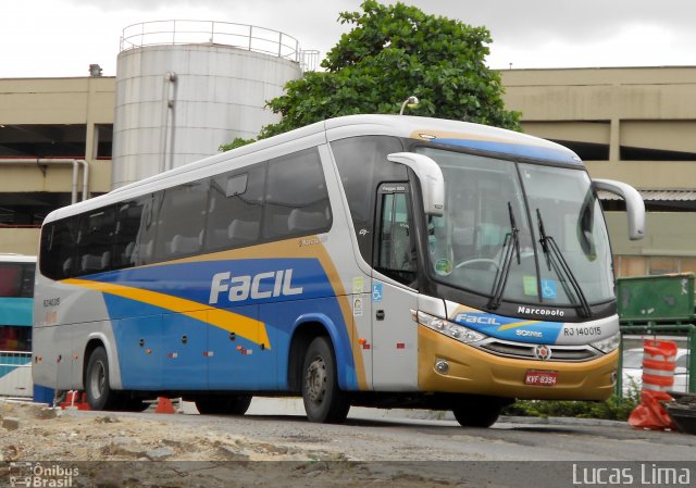 Fácil Transportes e Turismo RJ 140.015 na cidade de Rio de Janeiro, Rio de Janeiro, Brasil, por Lucas Lima. Número da foto: #2340004.