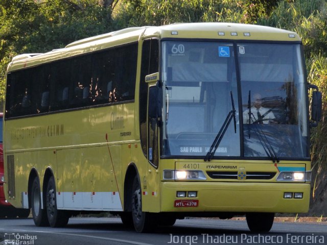 Viação Itapemirim 44101 na cidade de Barra do Piraí, Rio de Janeiro, Brasil, por Jorge Thadeu Pacheco Ferreira. Número da foto: #2340138.