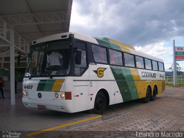 Empresa Gontijo de Transportes 4407 na cidade de Montes Claros, Minas Gerais, Brasil, por Leandro Macedo. ID da foto: 2341356.