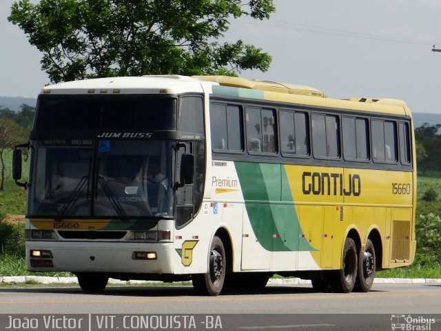 Empresa Gontijo de Transportes 15660 na cidade de Vitória da Conquista, Bahia, Brasil, por João Victor. ID da foto: 2340254.