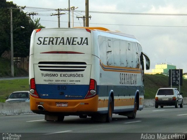 Viação Sertaneja 510 na cidade de Belo Horizonte, Minas Gerais, Brasil, por Adão Raimundo Marcelino. Número da foto: #2358907.