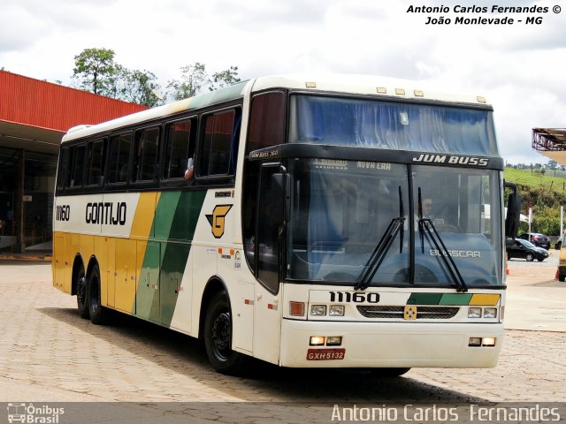 Empresa Gontijo de Transportes 11160 na cidade de João Monlevade, Minas Gerais, Brasil, por Antonio Carlos Fernandes. ID da foto: 2357656.