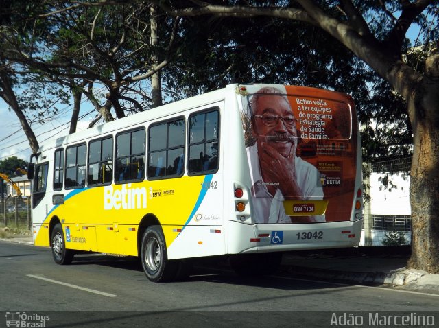 Viação Santa Edwiges 13042 na cidade de Belo Horizonte, Minas Gerais, Brasil, por Adão Raimundo Marcelino. ID da foto: 2358805.