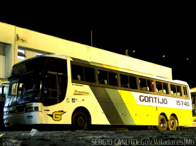 Empresa Gontijo de Transportes 15740 na cidade de Governador Valadares, Minas Gerais, Brasil, por Sérgio Augusto Braga Canuto. ID da foto: 2358825.