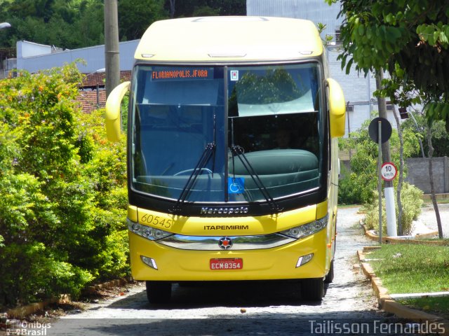 Viação Itapemirim 60545 na cidade de Juiz de Fora, Minas Gerais, Brasil, por Tailisson Fernandes. Número da foto: #2359462.