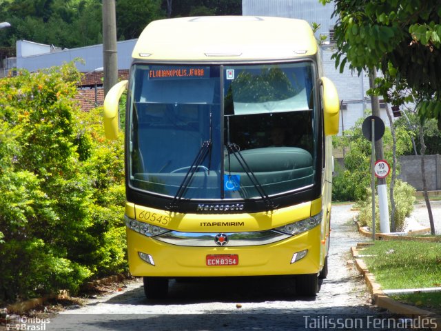 Viação Itapemirim 60545 na cidade de Juiz de Fora, Minas Gerais, Brasil, por Tailisson Fernandes. ID da foto: 2359462.