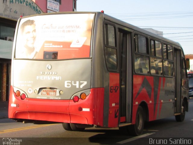 Viação Fervima 647 na cidade de Taboão da Serra, São Paulo, Brasil, por Bruno Santino. Número da foto: #2359962.