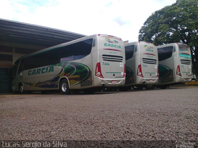 Viação Garcia 7446 na cidade de Umuarama, Paraná, Brasil, por Lucas Sérgio da Silva. Número da foto: #2360966.