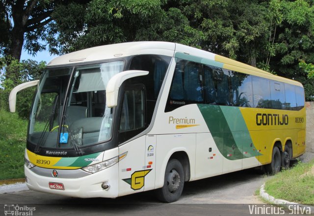 Empresa Gontijo de Transportes 18390 na cidade de Recife, Pernambuco, Brasil, por Vinicius Silva. ID da foto: 2360317.