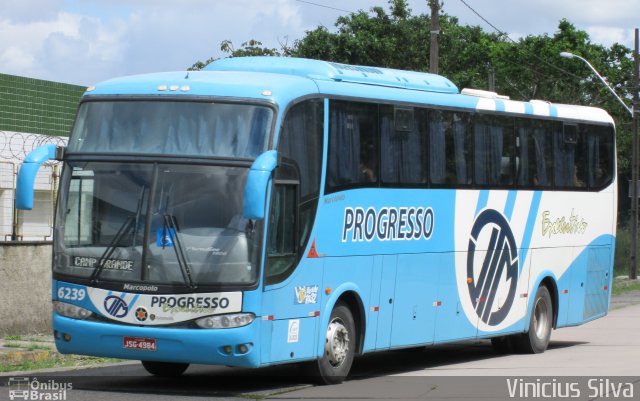 Auto Viação Progresso 6239 na cidade de Recife, Pernambuco, Brasil, por Vinicius Silva. ID da foto: 2362148.