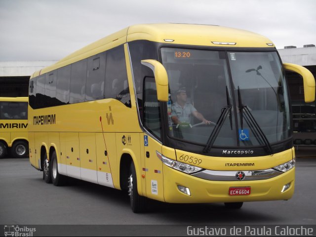 Viação Itapemirim 60539 na cidade de Roseira, São Paulo, Brasil, por Gustavo de Paula Caloche. Número da foto: #2362038.