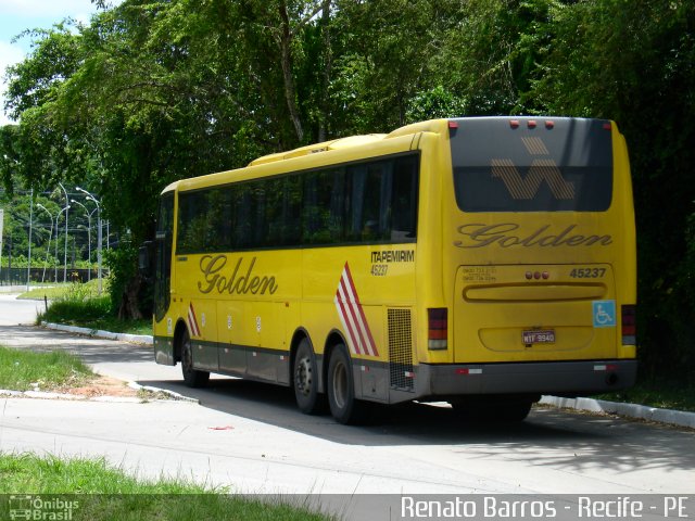 Viação Itapemirim 45237 na cidade de Recife, Pernambuco, Brasil, por Renato Barros. ID da foto: 2364487.