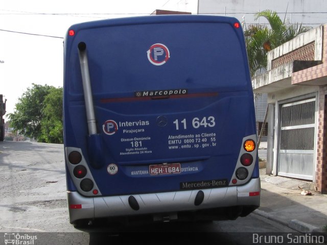 Viação Pirajuçara 11.643 na cidade de Embu das Artes, São Paulo, Brasil, por Bruno Santino. Número da foto: #2363481.