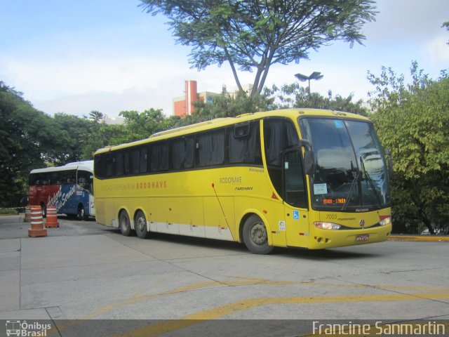 Viação Itapemirim 7005 na cidade de São Paulo, São Paulo, Brasil, por Francine Cristina  Sanmartin. Número da foto: #2363097.