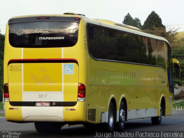 Viação Itapemirim 5817 na cidade de Barra do Piraí, Rio de Janeiro, Brasil, por Jorge Thadeu Pacheco Ferreira. ID da foto: 2364535.