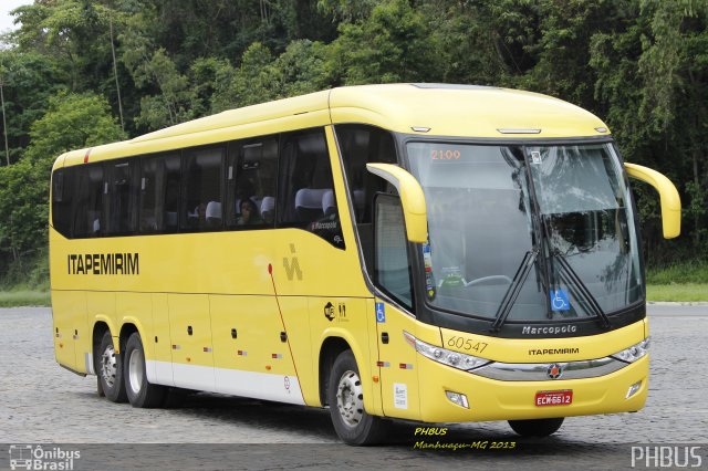 Viação Itapemirim 60547 na cidade de Manhuaçu, Minas Gerais, Brasil, por Paulo Henrique. Número da foto: #2364063.
