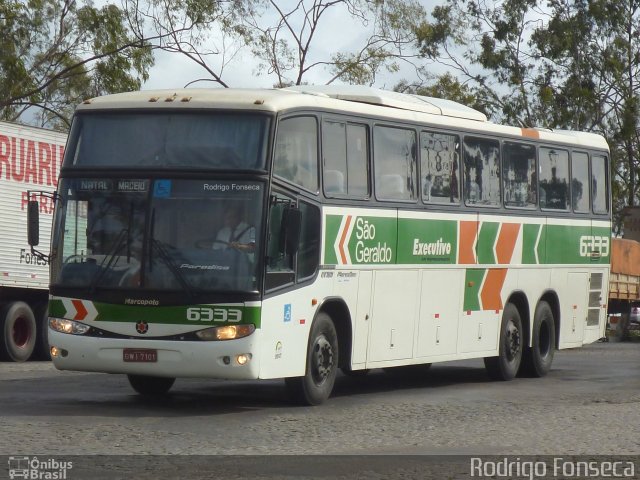 Cia. São Geraldo de Viação 6333 na cidade de Caruaru, Pernambuco, Brasil, por Rodrigo Fonseca. ID da foto: 2364486.