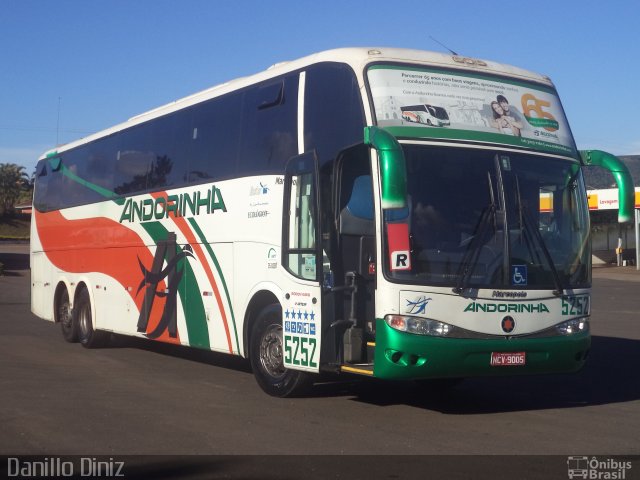 Empresa de Transportes Andorinha 5252 na cidade de Pardinho, São Paulo, Brasil, por Douglas Jesus. Número da foto: #2363036.