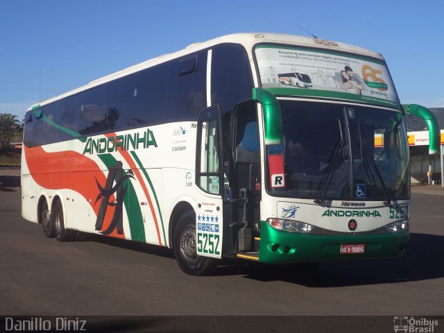 Empresa de Transportes Andorinha 5252 na cidade de Pardinho, São Paulo, Brasil, por Douglas Jesus. ID da foto: 2363036.