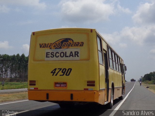 Viação Vale do Ribeira 4790 na cidade de Registro, São Paulo, Brasil, por Sandro Alves. ID da foto: 2365520.