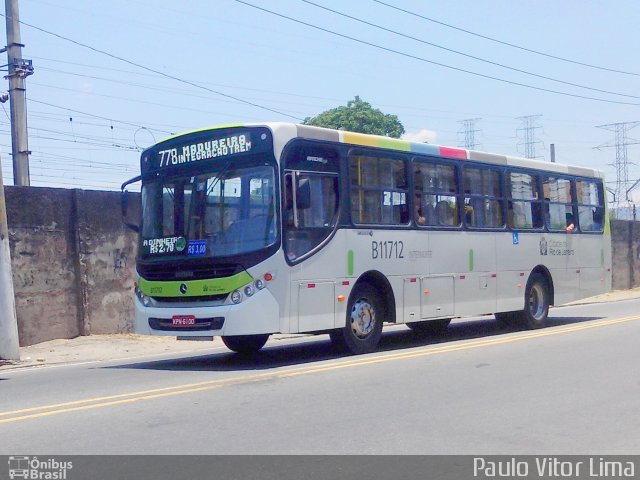 Viação Vila Real B11712 na cidade de Rio de Janeiro, Rio de Janeiro, Brasil, por Paulo Vitor Lima. Número da foto: #2365083.