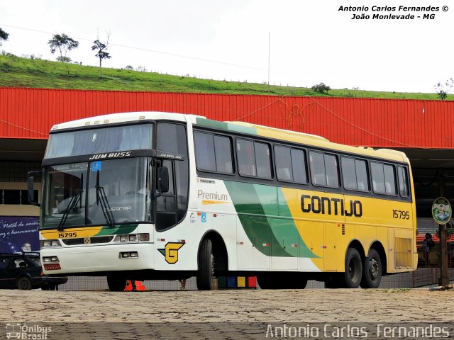 Empresa Gontijo de Transportes 15795 na cidade de João Monlevade, Minas Gerais, Brasil, por Antonio Carlos Fernandes. ID da foto: 2365252.