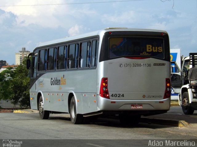 Golden Bus 4024 na cidade de Belo Horizonte, Minas Gerais, Brasil, por Adão Raimundo Marcelino. Número da foto: #2365977.