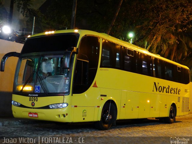 Viação Nordeste 8090 na cidade de Fortaleza, Ceará, Brasil, por João Victor. Número da foto: #2366177.