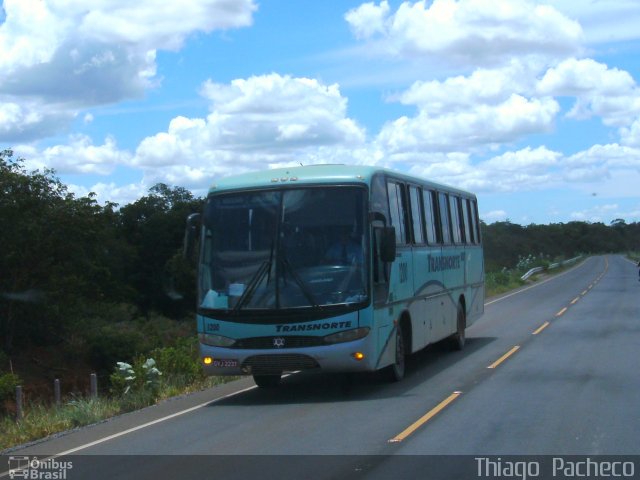 Transnorte - Transporte e Turismo Norte de Minas 1200 na cidade de Montalvânia, Minas Gerais, Brasil, por Thiago  Pacheco. Número da foto: #2366033.