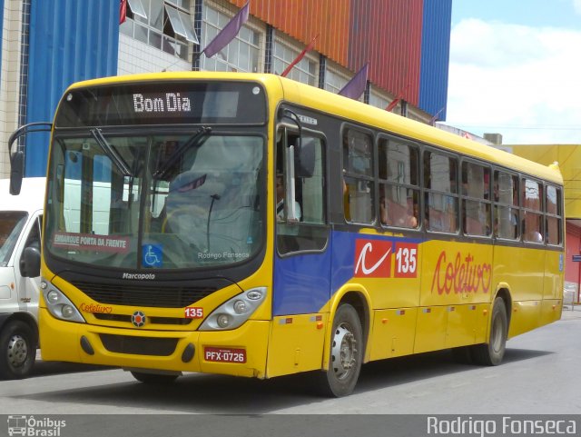 Coletivo Transportes 135 na cidade de Caruaru, Pernambuco, Brasil, por Rodrigo Fonseca. Número da foto: #2367922.
