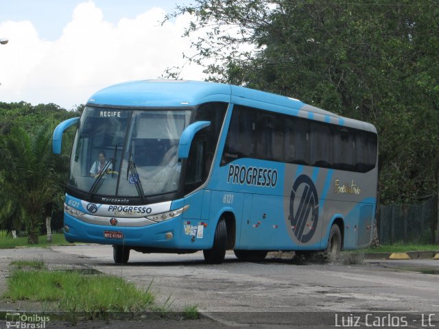 Auto Viação Progresso 6121 na cidade de Recife, Pernambuco, Brasil, por Luiz Carlos de Santana. Número da foto: #2367870.