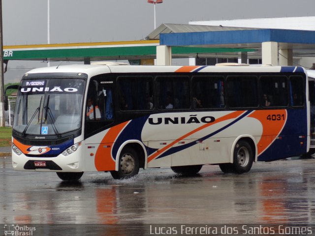 Expresso União 4031 na cidade de Goiânia, Goiás, Brasil, por Lucas Ferreira dos Santos Gomes. ID da foto: 2368376.