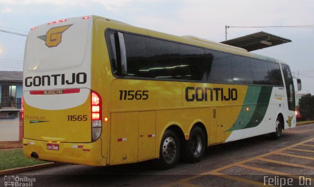 Empresa Gontijo de Transportes 11565 na cidade de Cascavel, Paraná, Brasil, por Felipe  Dn. ID da foto: 2367297.