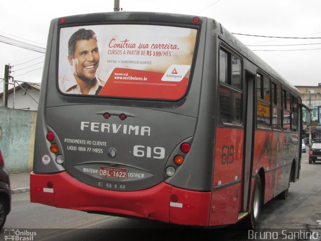 Viação Fervima 619 na cidade de Embu das Artes, São Paulo, Brasil, por Bruno Santino. Número da foto: #2367461.